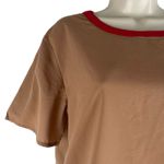 W118 By Walter Baker Walter Baker Leilani Short Sleeve Boxy Top Camel Red Size S Photo 5