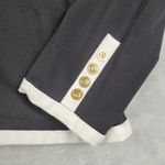 Peter Nygard Nygard Women's Blazer Black Contrast Trim Golden Buttons Plus Size 1X Photo 3