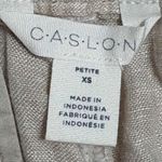 Caslon  Light Beige Linen Pants Size XS EUC‎ Like New Photo 3