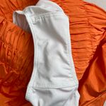 Free People Burning Up Neon Orange High Rise Ruched The Way Home Workout Short Photo 14