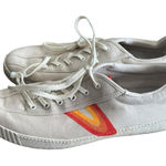 Tretorn Nylite Sneaker - Women's White and Orange Sneakers Size 9.5 Photo 0