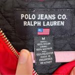 Ralph Lauren Polo Red Nylon Hooded Jacket Coat Womens M Fall Classic Warm Photo 7