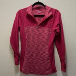 Columbia Sportswear Company Quarter-Zip Pullover Jacket Pink Cotton Sz M Photo 1