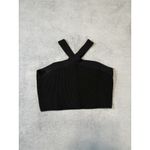 Babaton Aritzia Sculpt Knit Criss Cross Cropped Tank Top Black 2XL Photo 1