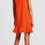 Victoria Beckham One Shoulder Orange Dress Womens Size L Short A Line Stylish Size L Photo 1