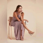 Birdy Grey  Kiko Bridesmaid Dress in Mauve - size small NWT Photo 1