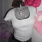 G by Guess white hook n eye corset crop top Photo 0