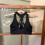 Nike  Black and White Logo Sports Bra - Size Large Photo 1