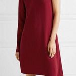 Theory Dark Red Rosina Crepe One Shoulder Shift Evening Classic Dress 4 Photo 0