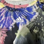 Adidas  Multicolor Floral Print Crop Tee NEW Photo 2