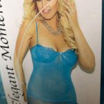 Elegant moments lingerie for woman Blue Size 1X Photo 2