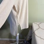 Kerisma  Elegant Cream Mercerized wool blend lightweight high low sweater, M/L Photo 12