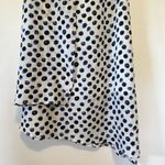 Nic+Zoe White Dress With Blue/ Black Polka Dots Flowy Summer Beach Small S Photo 2