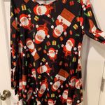 Boutique Meaneor Santa Claus Chimney Gifts Long Sleeve Christmas Dress Black/Red Med NWT Photo 2