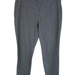 J.Jill Black White Checkered Gingham Premium Bistretch Ankle Fit Pants Size 12 Photo 0