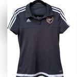 Adidas  MLS Pro Soccer Referee
Polo Shirt Black With White Photo 0