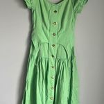 HOUSE OF SUNNY Rustic Cold Shoulder Dress Garden Green Green Size 4 Photo 3