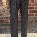 7 For All Mankind  black/grey polyurethane snakeskin shimmery pants / XS / EUC Photo 5