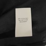 Rebecca Taylor Lamb Leather Trim Linen Tweed Fringe Mini Skirt Grey Black Size 4 Photo 8