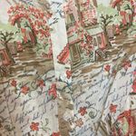 Jones New York Sport Cotton Multicolor Floral Cap Sleeve Button Shirt Blouse Top Photo 4