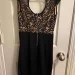 Sequin Hearts Black Bodycon Lace Dress Photo 1