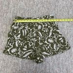 Anthropologie ett:twa  green & cream print shorts size S Photo 7