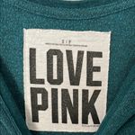 Victoria's Secret  PINK Teal Graphic Sweatshirt | Size Small Photo 1
