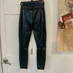 Spanx PERFECT  small Hunter Green Faux Patent Leather Leggings 🥰 Photo 6