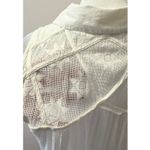 Free People Sleeveless Cotton Flowy Buton Down Tunic Aztec Lace Size S Photo 3