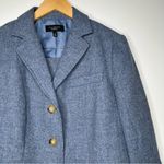 Talbots  Blue Wool Herringbone Skirt Suit Blazer & Skirt Set Size 14 Photo 1