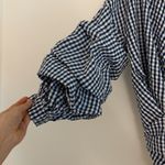 Urban Outfitters NWT LF balloon sleeve gingham wrap top Photo 2