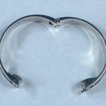 Brighton Clamper Style Bracelet Magnetic Closure Silver Tone Rhinestone Accents Photo 9
