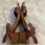 Lucky Brand  Leather Stylish Red Block Heel Sandals size 9 BNWOT Photo 10