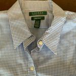 Ralph Lauren Lauren Blue Gingham Button down size XL Photo 1