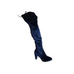 Catherine Malandrino  Deep Blue Velvet Over the Knee Boots Photo 14