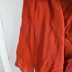 ZARA   Maxi leght Dress with Ring Detail orange size L Photo 7