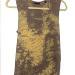 ATM Anthony Thomas Melillo Brown Yellow Muscle Tee Photo 0