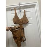 SKIMS Size 4X Monokini One Piece Bathing suit Swim Suit Women's NWT Almond Brown Photo 6