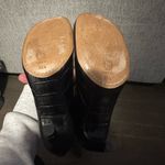 Dries Van Noten $1250  Brown Leather Croc Embossed Knee High Boots Photo 4