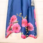 Kay Unger NEW Ina Peony Floral Belted Blue Pink Midi Dress, Size 6 MSRP $318 Photo 12