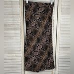 ZARA (TRF Collection) Snake Print Pull On Midi Skirt-Small Photo 1