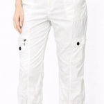 Massini  Women's Y2K 2000’sWhite Cargo Capris Medium 6 Photo 0