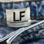 Lovers + Friends  Button Fly Reece High Rise Slim Straight Denim Jeans Sz 30 Photo 6