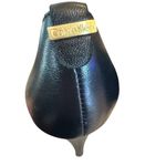 Calvin Klein Black Leather Patent Cap Toe Heels Size 9 Photo 4