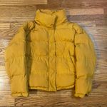 Kendall + Kylie Mustard Yellow Puffer Jacket Photo 5