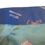 Bermuda Styles Aqua Turquoise Skirt with Overall Pink Seahorse Print Blue Size 10 Photo 4