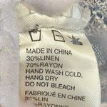 Paper Crane  Dress Womens M Striped Blue Gray Linen Pockets Casual Shift Relaxed‎ Photo 6