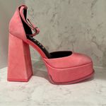 Gianni Bini New!‎  Otten Suede Ankle Strap Platform Pumps Pink Sz 5.5 Photo 2