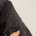 American Eagle Dark Gray Black Aztec Tribal Boho Full Zip Knit Hoodie Sweatshirt Photo 14