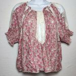 Urban Outfitters NWT  floral top pink rose size M Photo 0